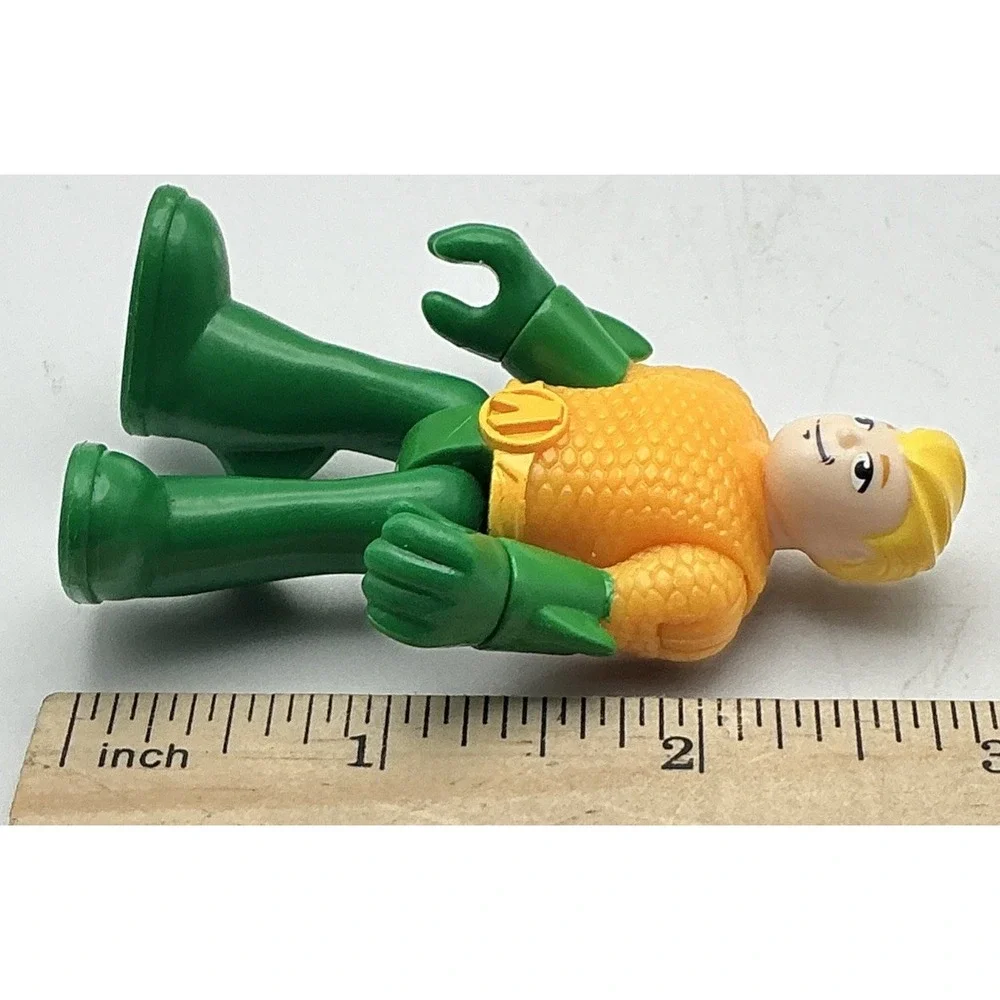 Lot of 4 Toy Figures Donkey Kong Mario Kart Racer, Luigi, Aquaman, Cocomelon